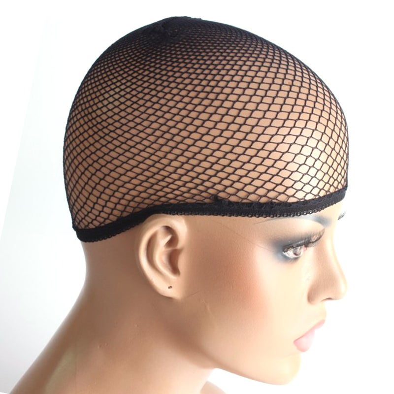 Wig Caps Nylon Stretchable Breathable Dome Mesh Net Wig Cap For Cosplay Dress Up Black - Image 4