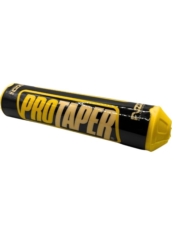 برو تابس وسادة مقود فوزيون من الفوم عالي الكثافة لحماية المقود لدراجات الموتوكروس والدراجات الترابية وBMX والسكوتر باللون الأصفر - Image 3