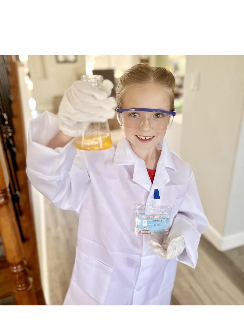 Kids Science Experiment Kit with Goggles Scientist Coat Costume Laboratory Set Scientist Pretend Play Toys Educational Learning Scientific Toys Gift for 6+ Girls, Boys Kids  - Image 5