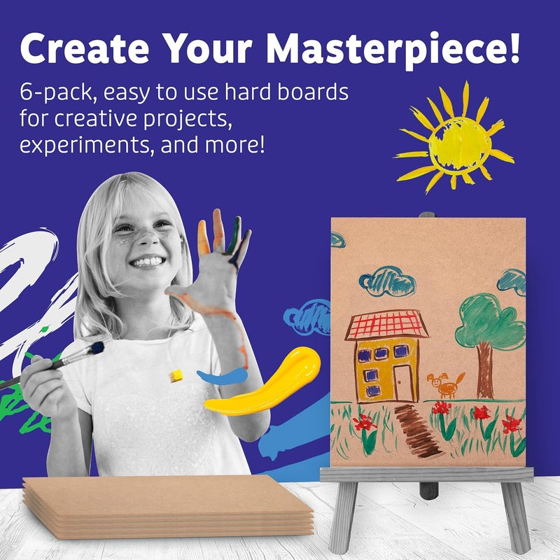 Artlicious - 9x12 Hardboard 6 Pack - Great Alternative to Canvas Panel Boards - Image 2