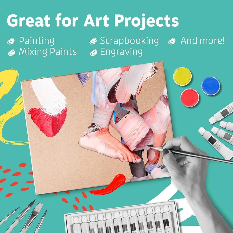 Artlicious - 9x12 Hardboard 6 Pack - Great Alternative to Canvas Panel Boards - Image 4