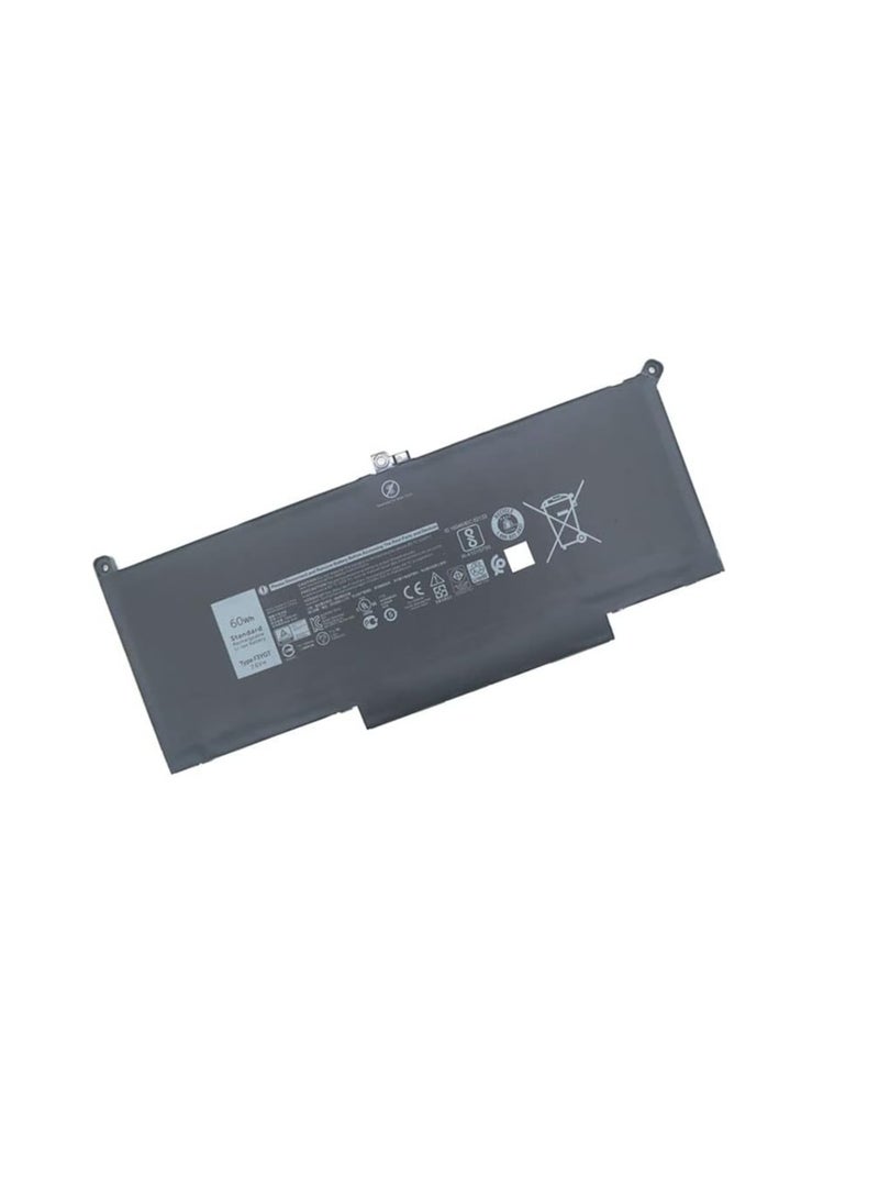 Terabyte 60Wh F3Ygt Laptop Battery For Dell Latitude 7480 7390 7280 7290 7380 7490 E7280 E7480 E7490 12 7000 13 7000 14 7000 Series P73G P73G002 P28S002 Odm3Wc Dm6Wc Dm3Wc 2X39G Kg7Vf 451-Bbye 453-Bbcf - Image 1