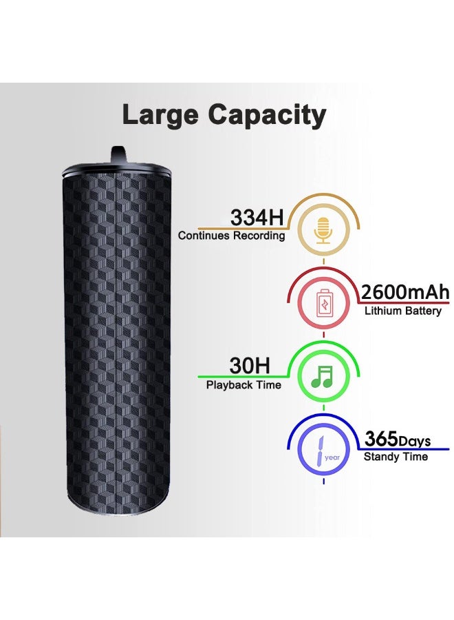 Magnetic Voice Recorder – Long Battery Life Smart Audio Recorder with Voice Activation, Noise Reduction, 2600mAh Battery, 334 Hours Continuous Recording, Ideal for Classes, Meetings & Lectures - Image 5