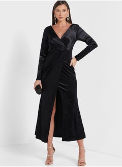 Ella Limited Edition Velvet Slit Dress  - Image 4