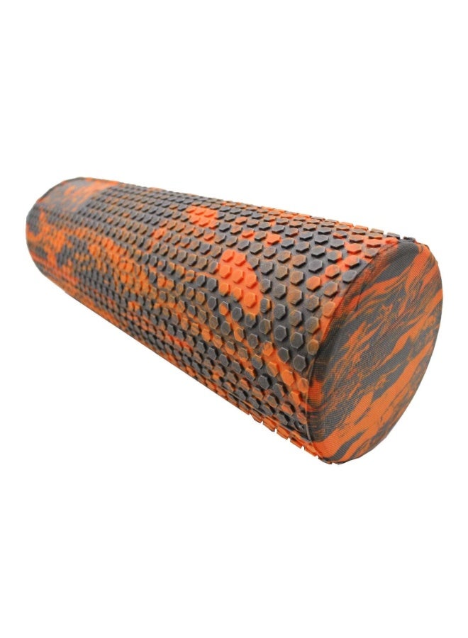 Textured Deep Tissue Foam Roller for Muscle Recovery & Exercise - High-Density EVA Foam, Orange/Black, 33cm x 14cm - Image 2
