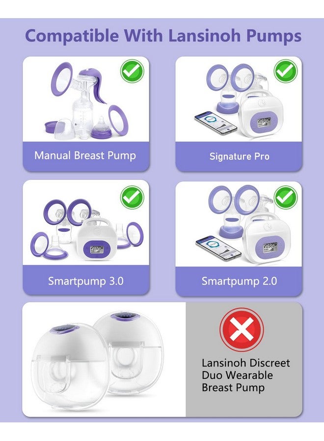 IVARONAL 4pcs Replacement Duckbill Valves Compatible with Lansinoh Hand Pumps/Signature Pro/Smartpump 2.0/Smartpump 3.0 Manual Pump, Replace to Lansinoh Valves - Image 2