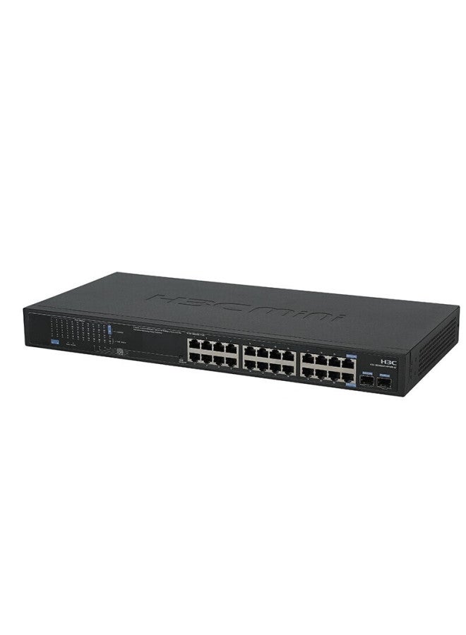 H3c Monitoring Switch 24 Electric Ports + 2 Fiber Ports Full Gigabit Non-network Management Enterprise-level Security Network Cable Splitter Rack-mounted/multi-scenario Dip Switch Ms4024p-ei - Image 2