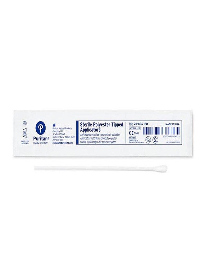 Puritan 25-806-1PD Polyester Tipped Sterile Applicators/Swabs with Semi-flexible Shaft, 1/10" Diameter x 6" Length (Box of 100) - Image 2