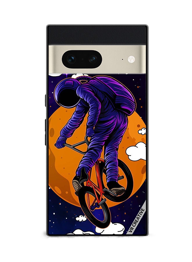 VR CREATIVE Protective Case Cover For Google Pixel 7 Wheelie Astro Design Multicolour - Image 1