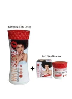 WHITE SECRET LIGHTENING BODY LOTION AND DARK SPOT REMOVER CREAM