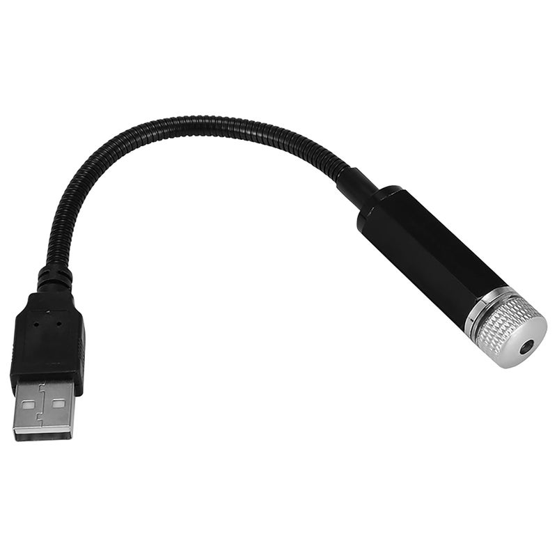 GLUN® ® ضوء ليزر نجوم السقف الداخلي للسيارة والغرفة، جهاز عرض ضوء ليزر نجمي، منفذ USB، زينة منزلية ليلية، حزمة من 1 - Image 5