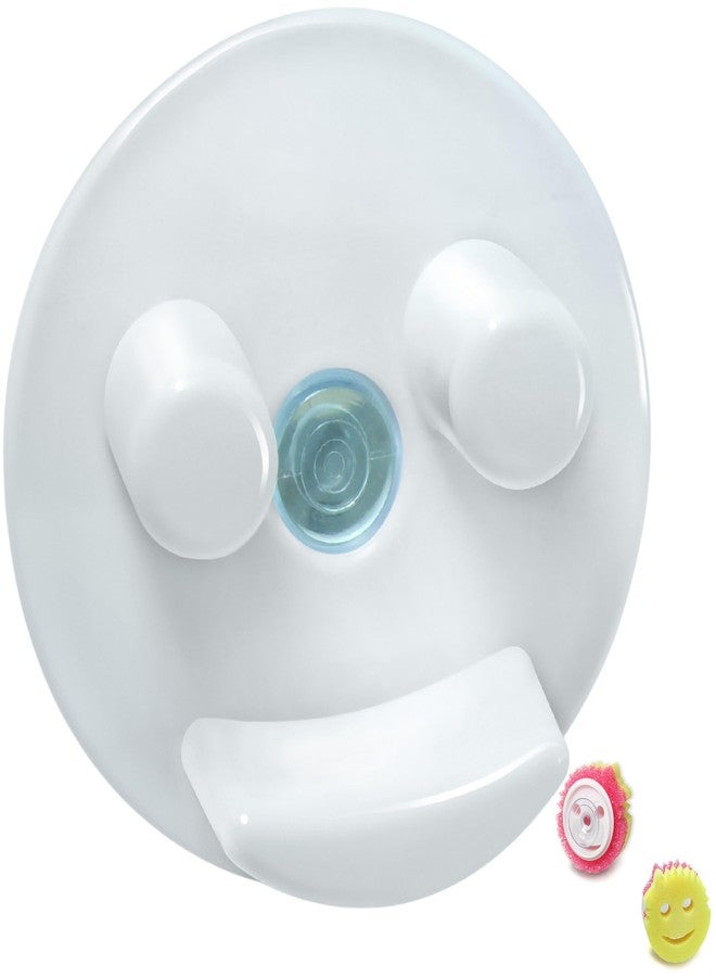 بيرا تك إنداستريز حامل إسفنج سكراب دادي - يمنع تبلل الإسفنج بفضل قاعدة التثبيت بالشفط - متوافق مع حامل سكراب مامي ومنظم حوض المطبخ من بيراتيك - أبيض، عبوة واحدة - Image 1