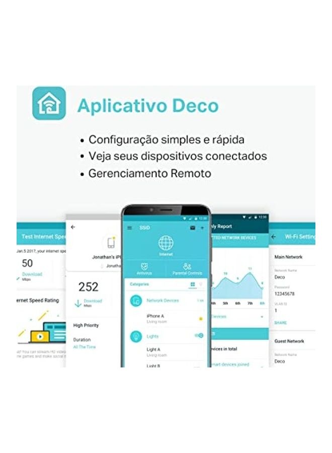 تي بي لينك Deco M5 (1er Pack) Mesh AC1300 نقطة وصول WLAN للمنزل بالكامل - Image 5