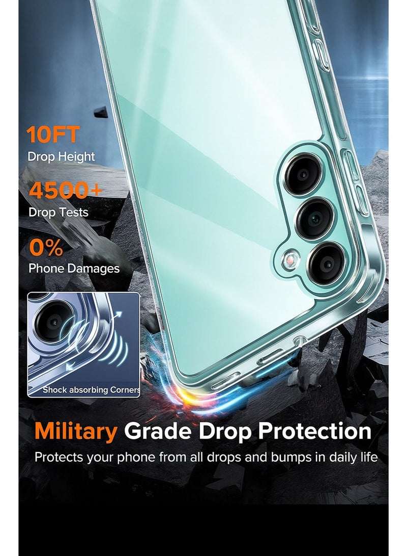 Transparent Elegant Case (Gear 4) for Samsung A07 – Anti-Yellowing with Full Protection Against Daily Shocks and Scratches, Featuring a Slim 2mm Design That Preserves Your Phone’s Beauty - Image 2