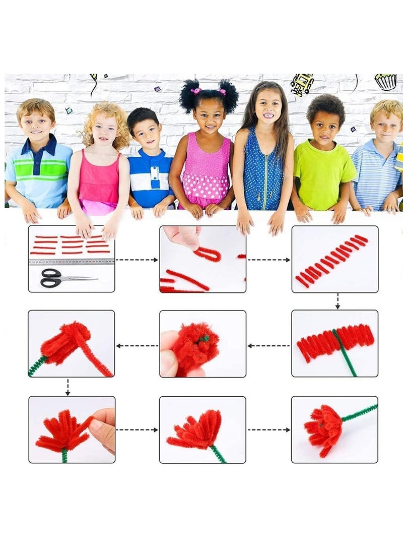 ATKET 20-Piece Pipe Cleaners Assorted Colours 30cm Size - Image 4