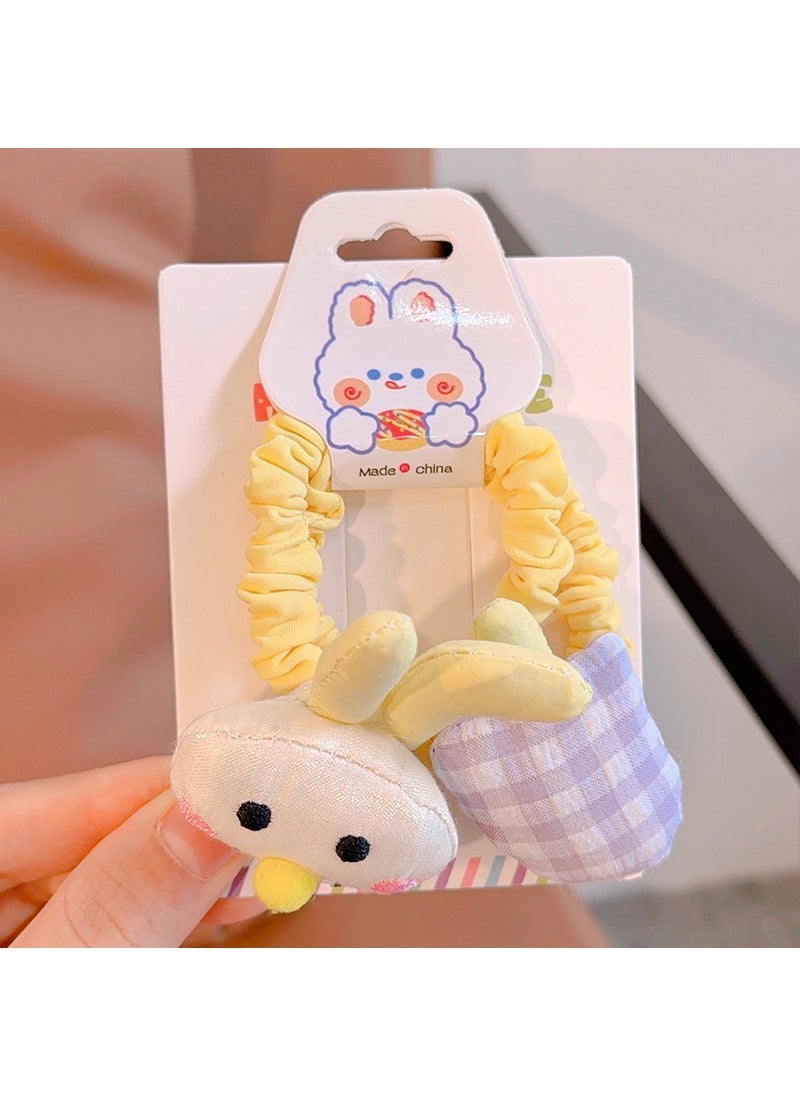 Loquat Kids Elastic Hair Bands Assorted Styles 2 yellow bunnys