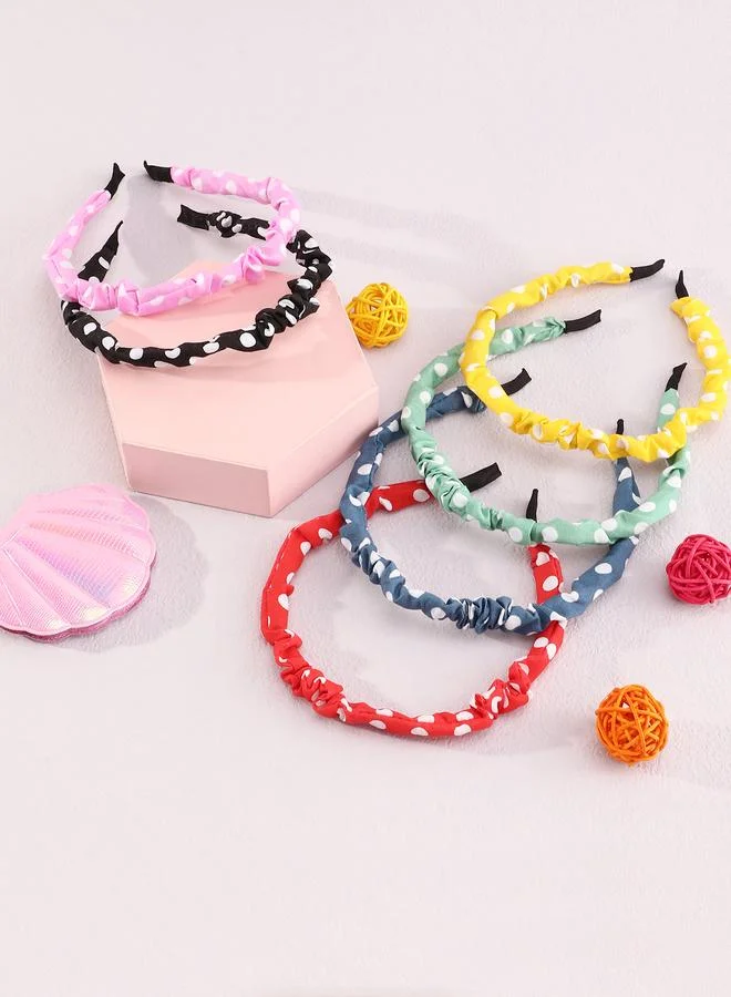 تايك تو Set of 6 - Polk Dot Pattern Headband