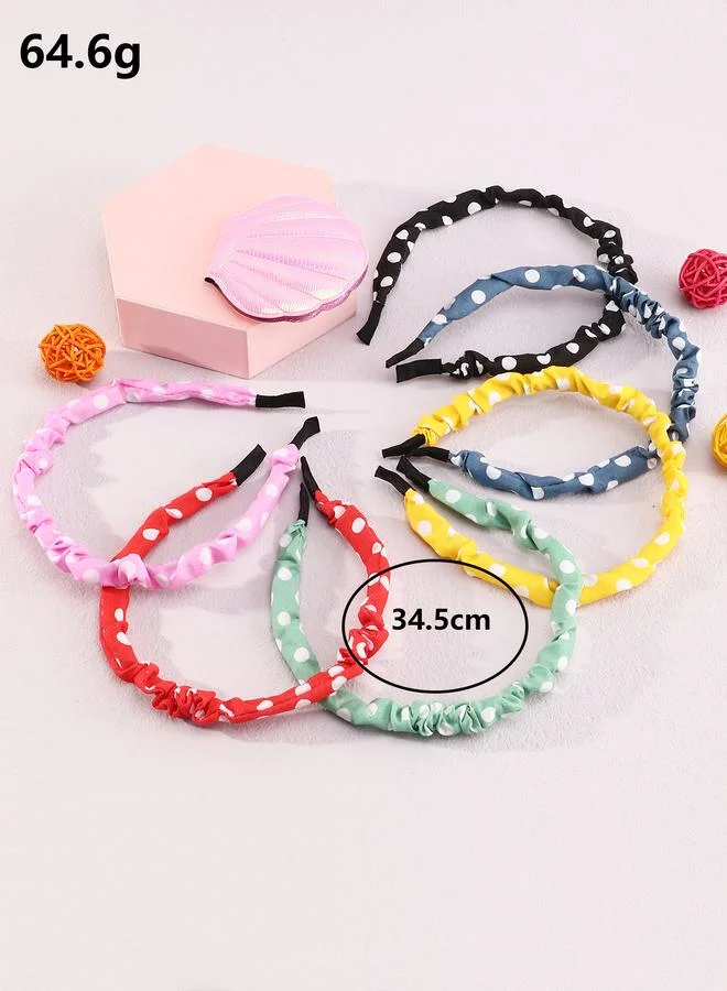 Take Two  Set of 6 - Polk Dot Pattern Headband for Women | Best Price UAE