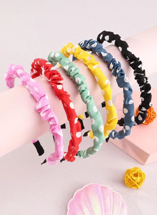 تايك تو Set of 6 - Polk Dot Pattern Headband