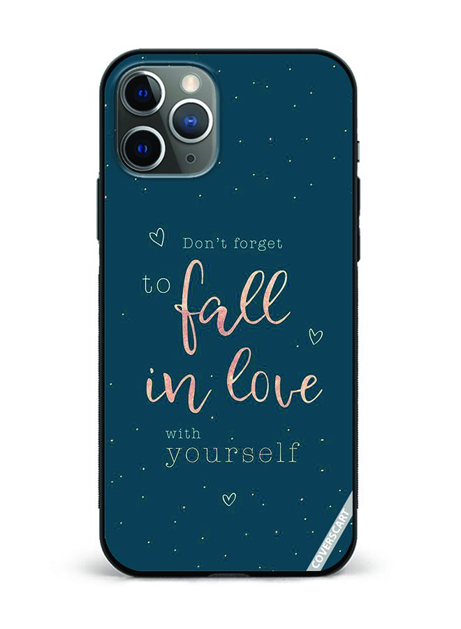 Protective Case Cover For Apple iPhone 11 Pro Max Love Yourself Design Multicolour