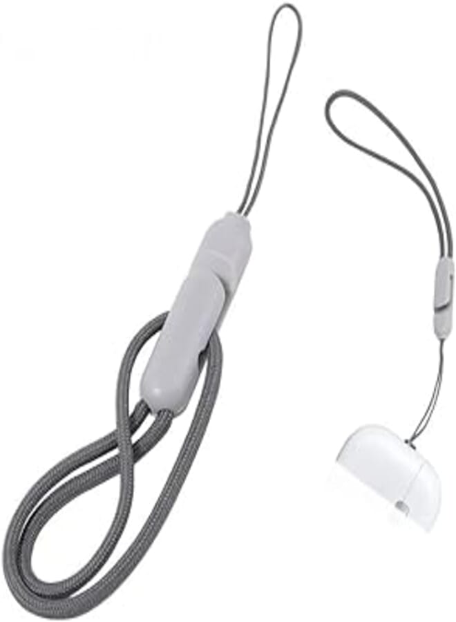Fekra Lanyard Compatible for AirPods Pro 2, Anti-Drop & Anti-lost Lanyard, Adjustable Lanyard with Clip for AirPods Pro 2(Grey