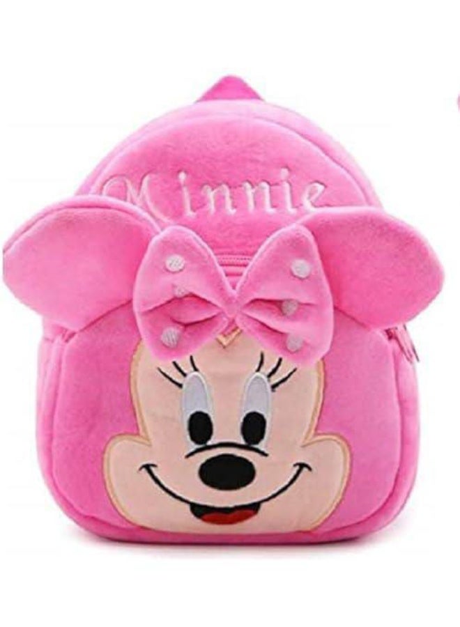 Plush school bag for children with cartoon character designs, soft toy bag with cartoon designs suitable as gifts for babies, girls and boys aged 2 to 6 years, travel backpacks