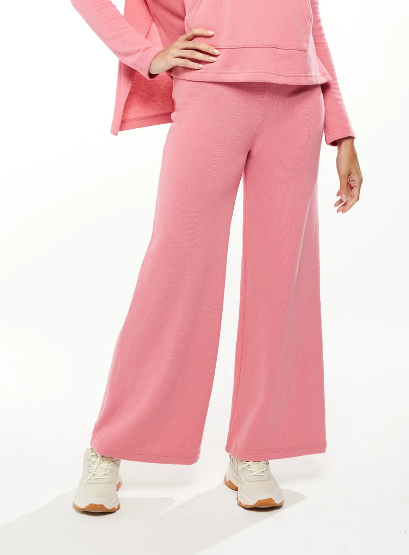 Liquorish  Wide-leg Tracksuit Pant Pink for Women | Best Price UAE