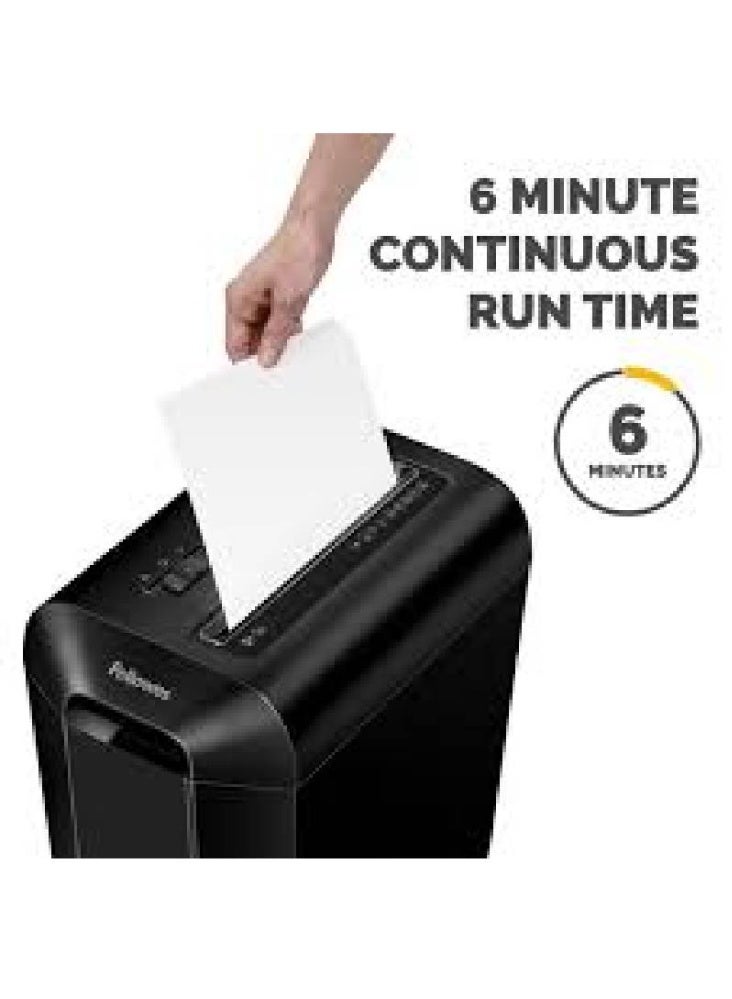 Fellowes LX65 Cross-Cut Shredder – 10-Sheet Capacity, Jam-Proof, Ideal for Home or Office Use - Image 2