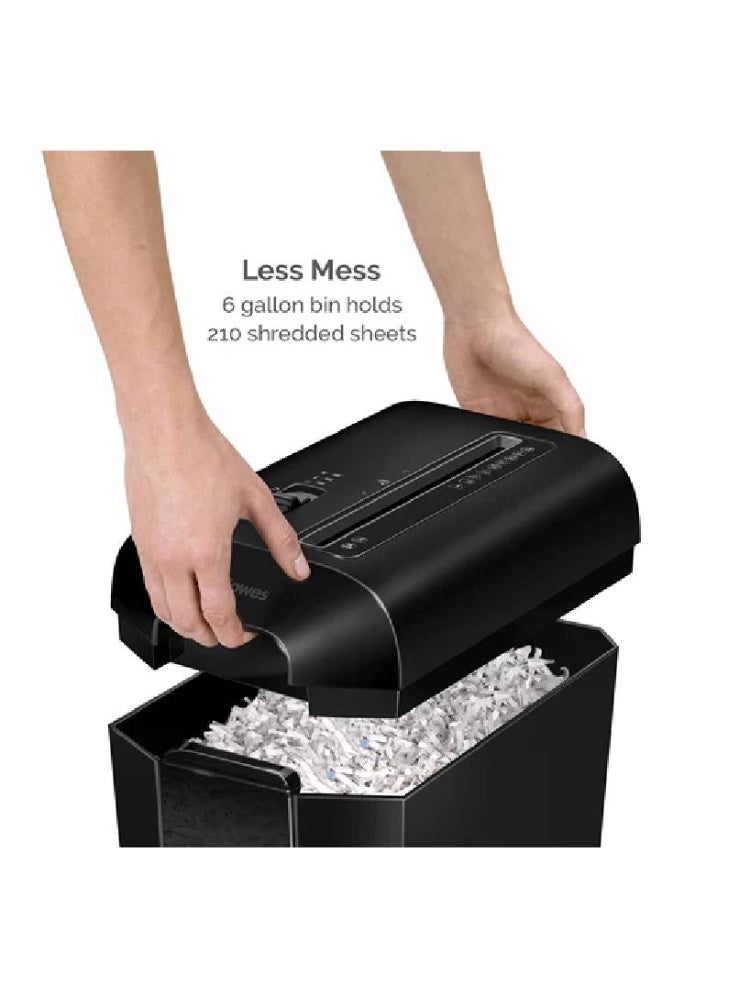 Fellowes LX65 Cross-Cut Shredder – 10-Sheet Capacity, Jam-Proof, Ideal for Home or Office Use - Image 3