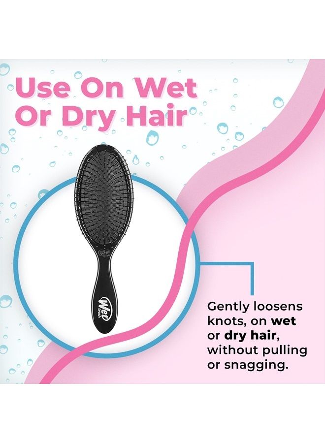 Wet Brush Original Detangling Hair Brush, Classic Black - Ultra-Soft IntelliFlex Bristles - Detangler Brush Glide Through Tangles With Ease For All Hair Types - For Women, Men, Wet & Dry Hair - Image 4