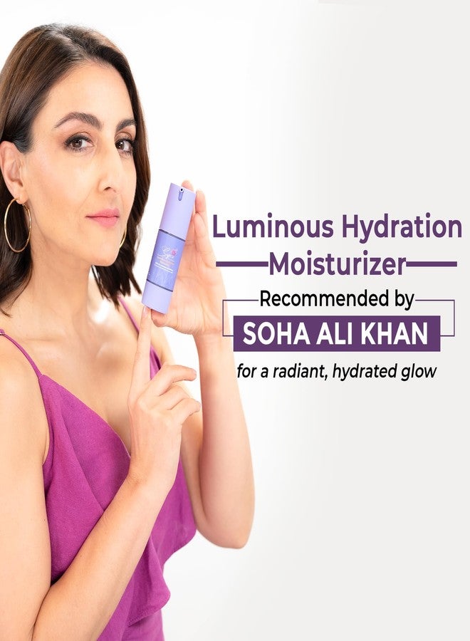 Saffr'n Luminous Hydration Moisturizer with 5% Saffron & 3% Niacinamide to Improve Skin Elasticity | Barrier Repair Cream | Moisturizer For Face | Long Lasting Hydration | With Shea Butter, Ceramides & Hyaluronic Acid | For All Skin Type | 30ml - Image 2