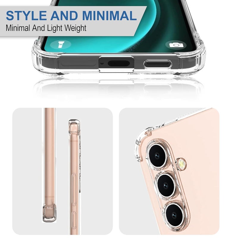 Cedo Samsung Galaxy A13 (5G) Bumper Case | Soft Jel Flexible Thin Full Protection Shock Proof Clear TPU Back Case Cover for Samsung Galaxy A13 (5G) (Transparent) - Image 4