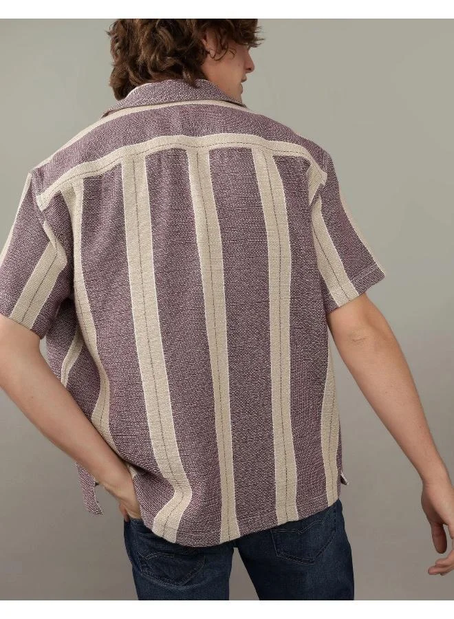 امريكان ايجل Stripe Poolside Relaxed Fit Button Down Shirt