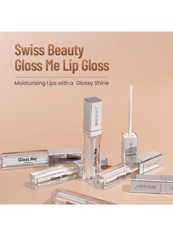 Swiss Beauty Swiss Beauty Gloss Me Lip Gloss | Lightweight | Glossy Finish | Non-sticky |With Jojoba Oil & Glycerine | 6.7ml