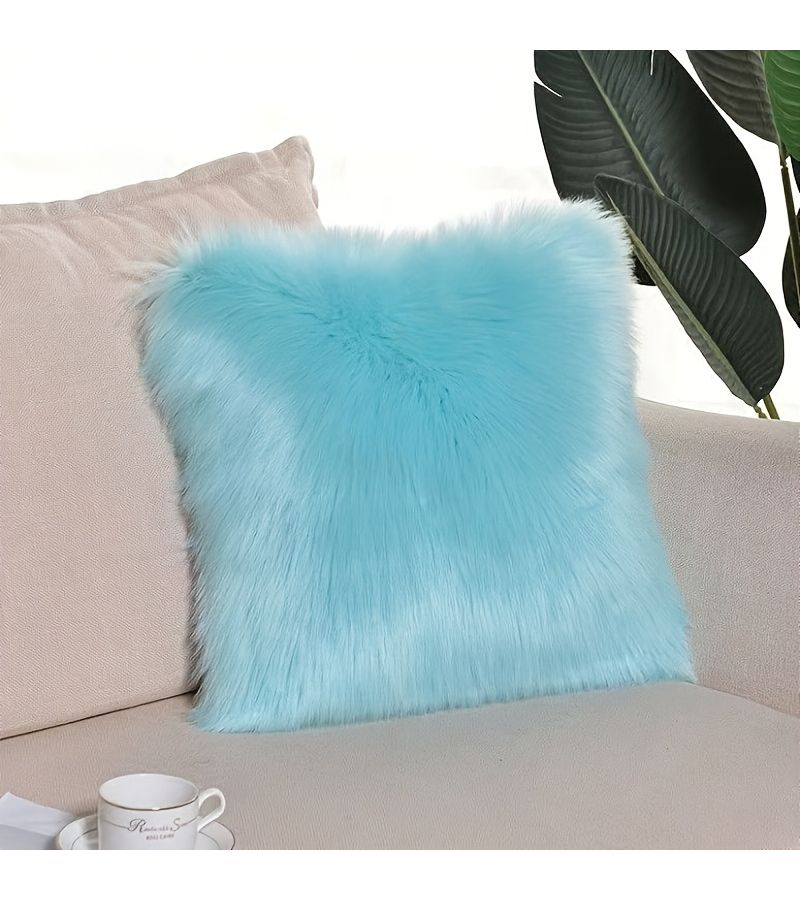 Purple Mini Square Plush Pillow For Bedroom Living Room Car Decorative Cushion 11.81 Inch - Image 4