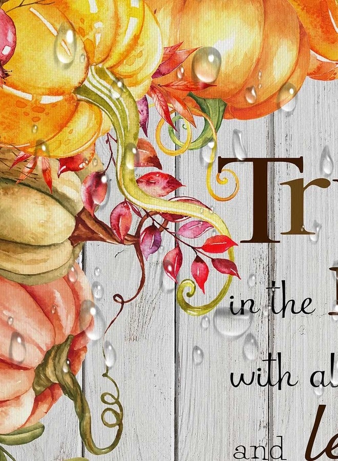 DeeCabin Fall Pumpkin Shower Curtain, Autumn Thanksgiving Harvest Shower Curtains, Motivational Inspirational Quotes Christian Bible Verses Scripture Quotes Polyester Cloth Bathroom Curtains 70X70 inch - Image 5