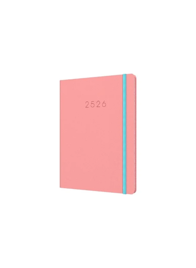 Collins Collins A5 Legacy 14 Month Mid/Academic Year Planner, July 2025-August 2026-Pink