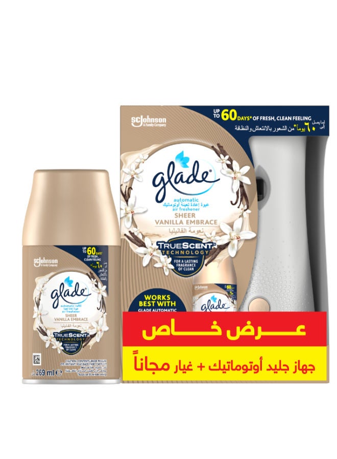 Glade Auto Holder Vanilla + Refill 269Ml 