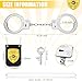 Vertintong 24 Pcs Police Pretend Play Mini Set Include 12 Police Badge Fake Officer Badge 12 Handcuffs Set Handcuffs for Men Cop Cosplay Accessories Cosplay Halloween Birthdays Gear - Image 4