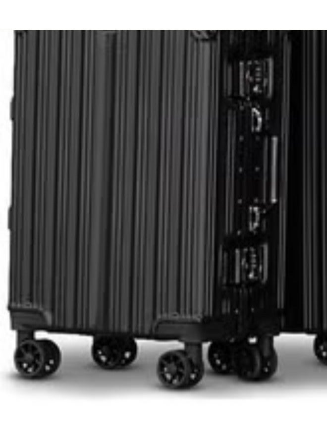 NKX Set of Three Aluminum Hard Shell Trolley Suitcases with 4 Spinner Wheels Size 20*24*28 Inchs  - Image 2