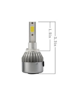 C6 Super Bright Car Headlights C6 880 1Set 36W / Set (36W / each bulb) COB Chip LED Headlight 3800LM 6000K-Pure White 36V  - Image 4