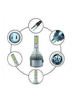 C6 Super Bright Car Headlights C6 880 1Set 36W / Set (36W / each bulb) COB Chip LED Headlight 3800LM 6000K-Pure White 36V  - Image 3