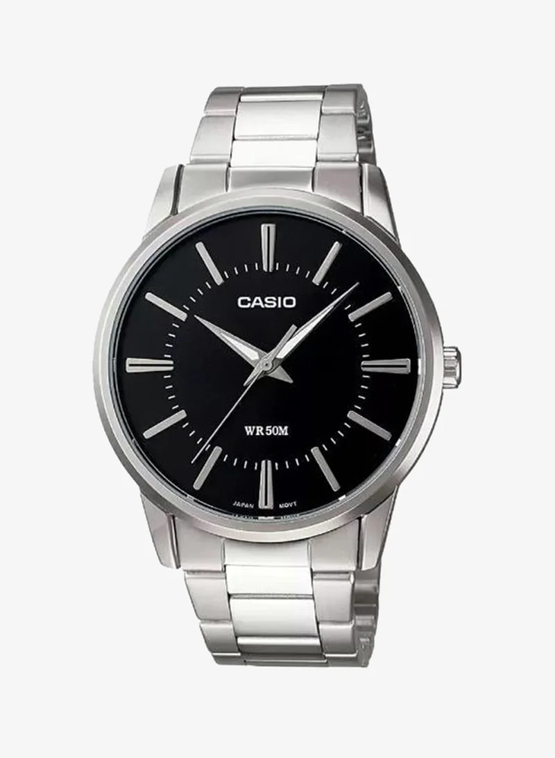 كاسيو Men's Stainless Steel Analog Watch MTP-1303D-1AVDF - 38.5 mm