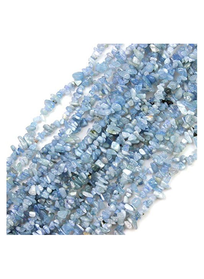 Natural Irregular Broken Aquamarine Chip 6-8mm 15 Inch Agate Crystal Chip for Jewelry Making Diy Bracelet Necklace Accessory, Agate, Aquamarine  - Image 2