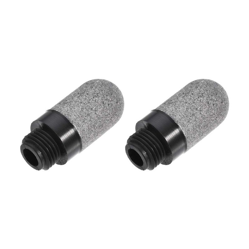 uxcell Pneumatic Air Muffler G1/4 Male Thread Plastic Breather Exhaust Muffler 2pcs - Image 1