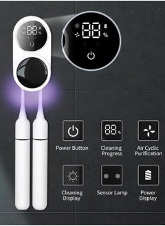 BORTONY Toothbrush Sterilizer Wall Mounted UV Protection Toothbrush Cleaner Rechargeable LED Smart Screen Sensor Cover Electric Toothbrush Holder  - Image 2