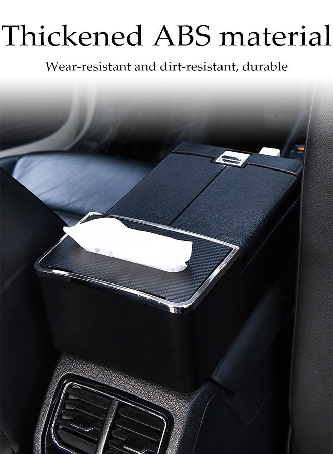 DUNISO Car Center Console Cover Protector 3in1 Car Armrest Cover Cushion Multifunctional Car Armrest Storage Box with Cup Holder、Tissue Box and Storage Box Ergonomic Design Auto Center Console Armrest Pads for Most Vehicles, SUVs, Trucks, Cars - Image 3