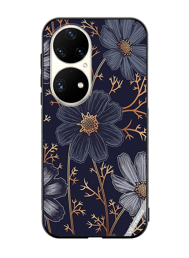 VR CREATIVE Protective Case Cover For Huawei P50 Pro Flower Design Multicolour - Image 1