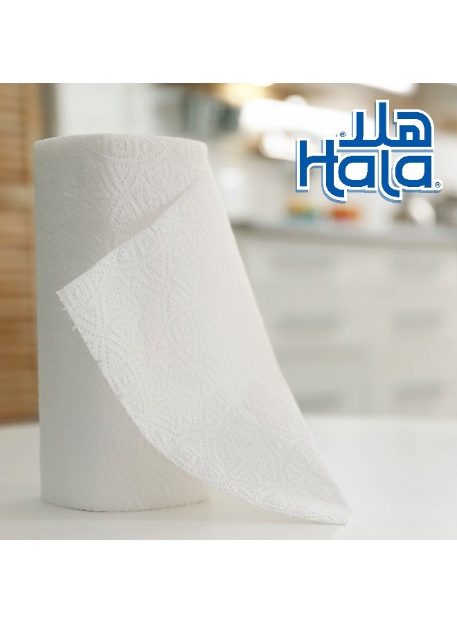 Hala مناديل هلا المطبخ (6+2 مجاناً) رول 2 طبقة 40 ورقة - Image 2