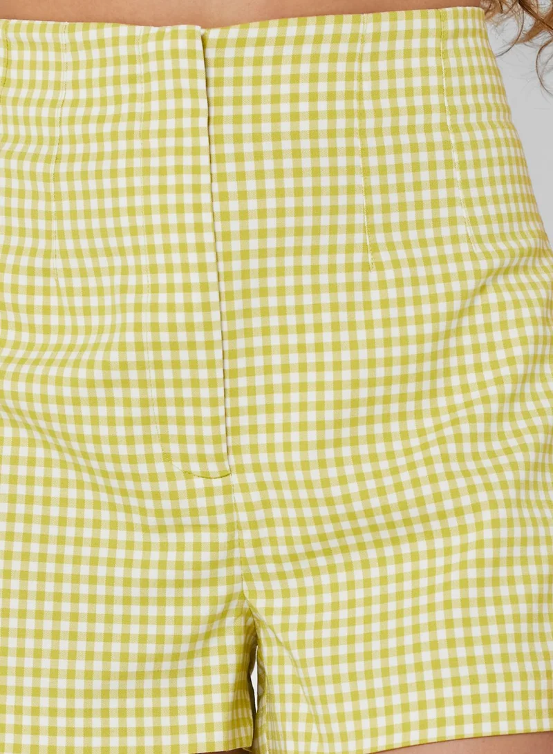 TOPSHOP High Waist Printed Shorts
